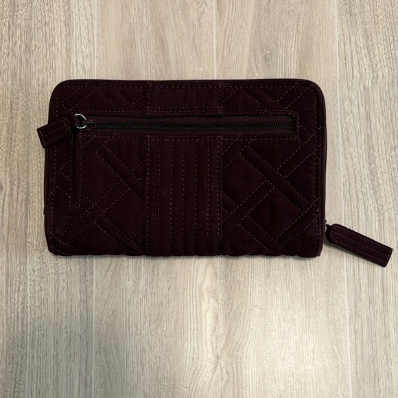 Vera Bradley Quilted Clutch in Rich Burgundy - Picture 3 of 7